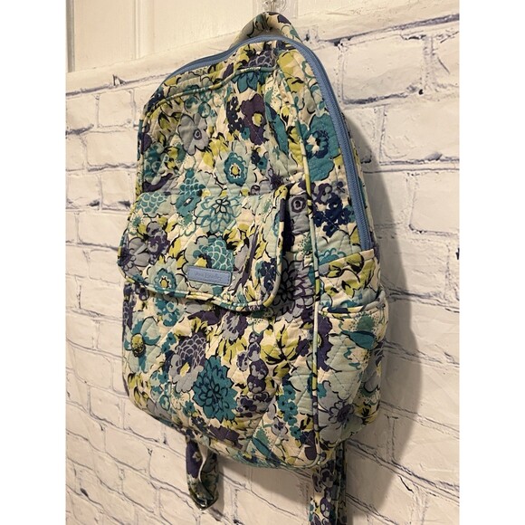 Vera Bradley Women's Quilted Blueberry Blooms Mini Backpack - Picture 3 of 7